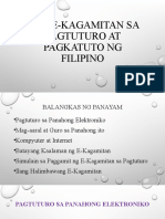 Ang E-Kagamitan Sa Pagtuturo at Pagkatuto NG Filipino - InSET 2019