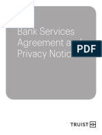 Bank Services Agreement and Privacy Notice