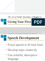 Giving Your First Speech: The Art of Public Speaking