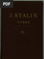WORKS OF STALIN VOL 10