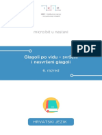 Lekcije 6 Razred HRVATSKI JEZIK Glagoli Po Vidu Svrseni I Nesvrseni Glagoli