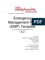 Emergency Management Plan (EMP) Template