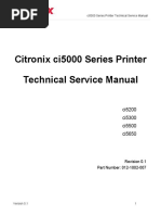 Citronix Ci5000 Series Printer. Technical Service Manual