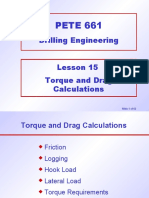 Torque and Drag Calculations