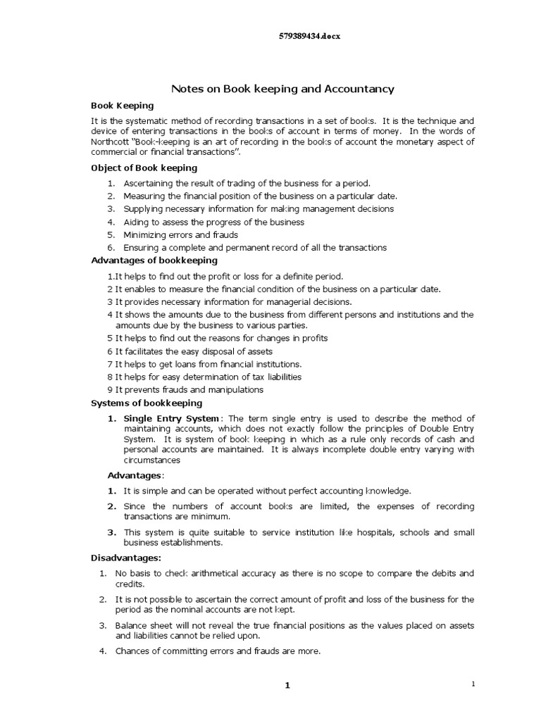 Accountancy Notes-Jayakumar Sir | PDF | Debits And Credits | Expense
