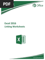 Excel 2016: Linking Worksheets