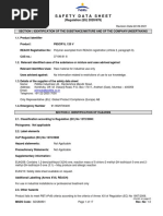 TH-18 E, S1018 E Safety Data Sheet | PDF | Dangerous Goods | Toxicity