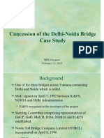 Concession of the Delhi-Noida Bridge Case Study Analysis
