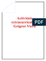 Activitate extracurriculară Grigore Vieru