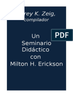 Un Seminario Didactico Con Milton Erickson