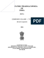 Homoeopathic Pharmacopoeia OF India: (Revised & Augmented)