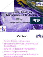 Introduction Disaster Recovery Management