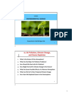 Environmental Science: 10. Air Pollution, Climate Change, and Ozone Depletion