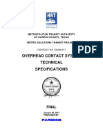 Overhead Contact System Technical Specifications: Final