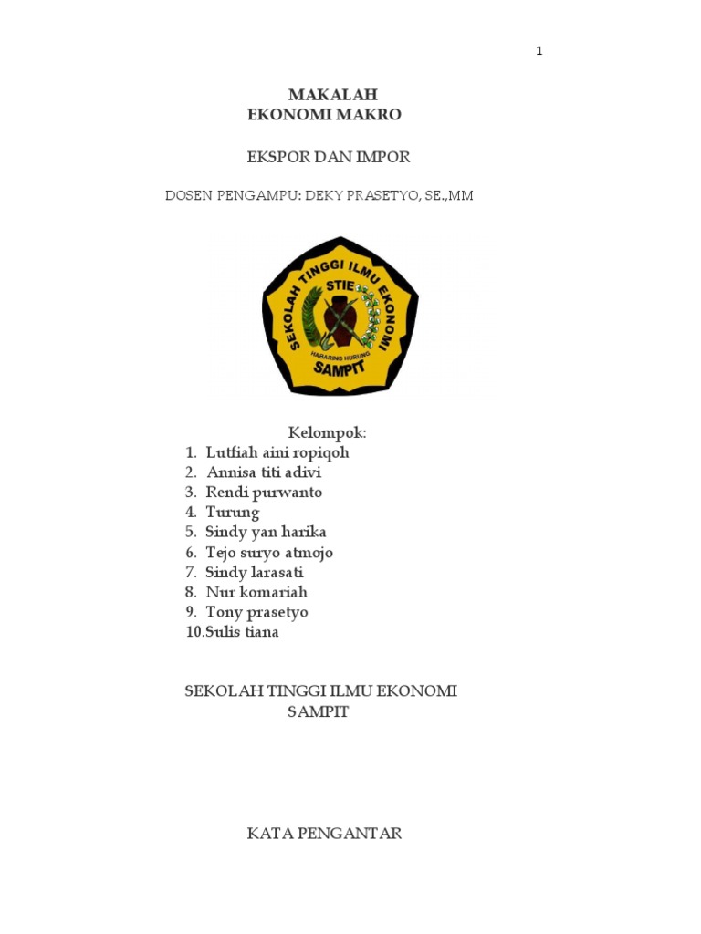 Makalah Ekspor Impor 3 PDF