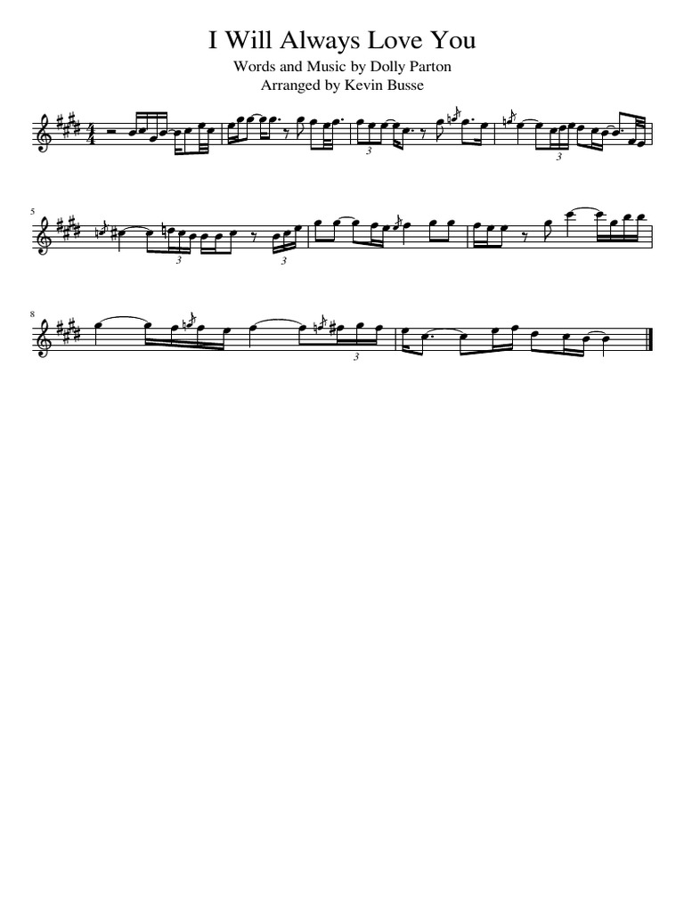 I Will Always Love You | PDF
