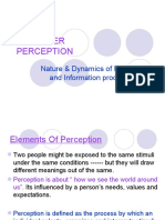 Perception & Learning
