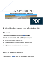 Movimento Retilíneo: Velocidade, Aceleração e Equações de Movimento