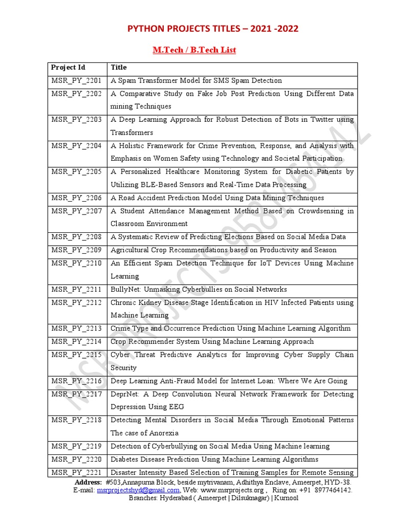 Python Projects for AI & Blockchain 2021-2022 | PDF | Machine Learning ...