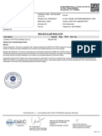 Molecular Biology: Test Name Result Flag Ref. Val