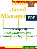 Principle III: Accountability and Continuous Improvement