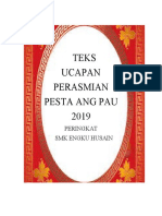 Teks Ucapan Pengetua Pesta Ang Pau 2018