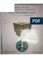Manual de Uso Mantenimietno y Despiece Shelter s250 Er 01