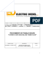 Procedimiento de Trabajo Seguro Conducci