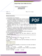 CBSE Sample Paper Class 9 Maths SA2 Set 2