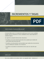 Incrementos y Tasas