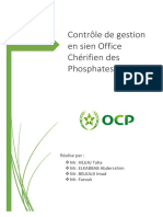 Contrôle de Gestion en Sien Office Chérifien Des Phosphates OCP