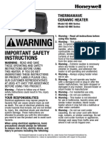 Important Safety Instructions: Thermawave Ceramic Heater