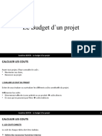 M1 Le Budget D'un Projet (Support 1)