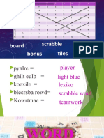 Board Games Scrabble Bonus Word Tiles