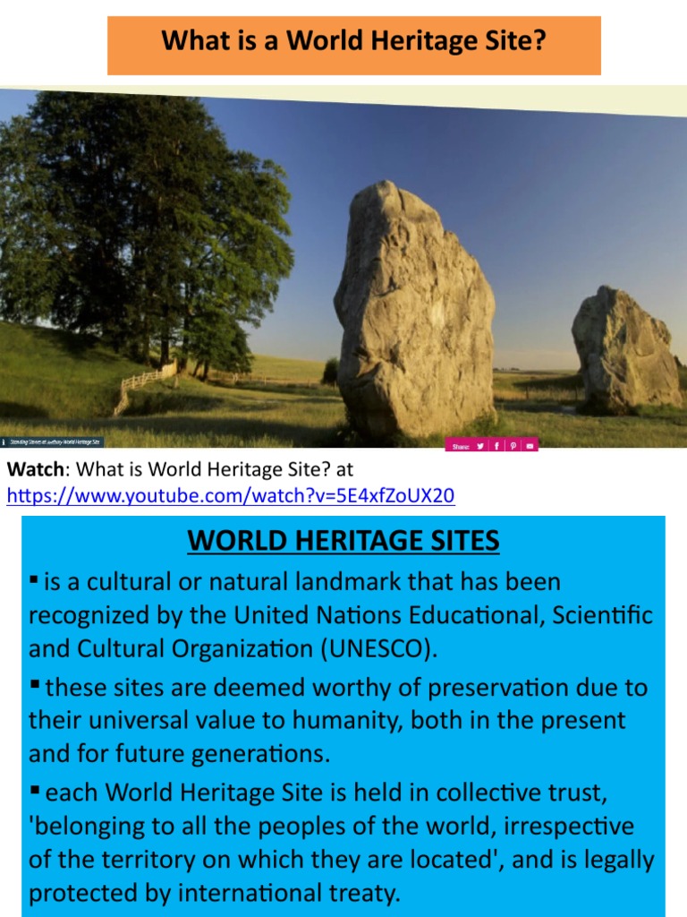 World Heritage Sites Pdf World Heritage Site Cultural Heritage