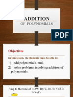 Addition of Polynomials