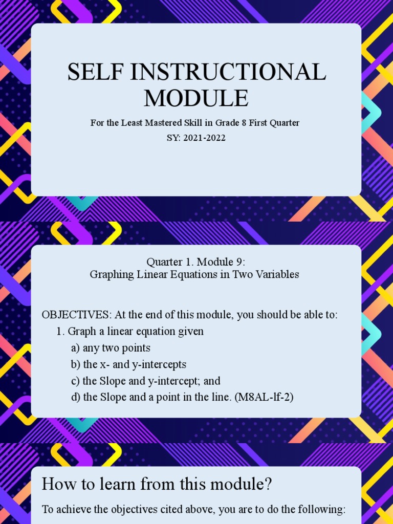 Graphing Linear Equations Guide | PDF | Mathematical Analysis | Mathematics