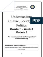 Understanding Culture, Society & Politics: Quarter 1 - Week 3