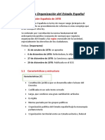 Organización del Estado Español según la Constitución de 1978