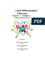 Media and Information Literacy: Quarter 1 - Module 3