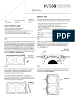 Manual: Tools Needed For Installation Speaker Wire