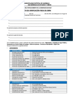 Acta de Verificacion de Obra 2021