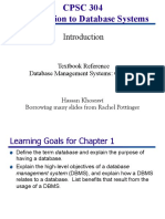 Textbook Reference Database Management Systems: Chapter 1