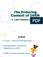 The Enduring Context of IHRM