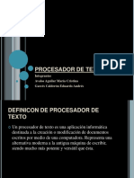 Procesadores de Texto