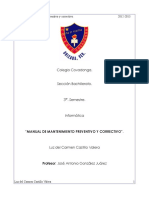 Manual de Mantenimiento Preventivo y Correctivo