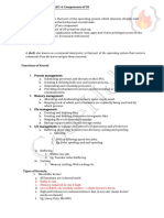 Codehelp: Lec-4: Components of Os 1. Kernel: A Kernel Is That Part of The Operating System Which Interacts Directly With