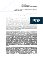 Solicitud de nombramiento de perito contable para liquidación de intereses