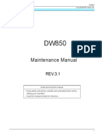 Maintenance Manual: DW850 Hitachi Proprietary