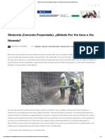 Shotcrete (Concreto Proyectado) - ¿Método Por Vía Seca o Vía Húmeda